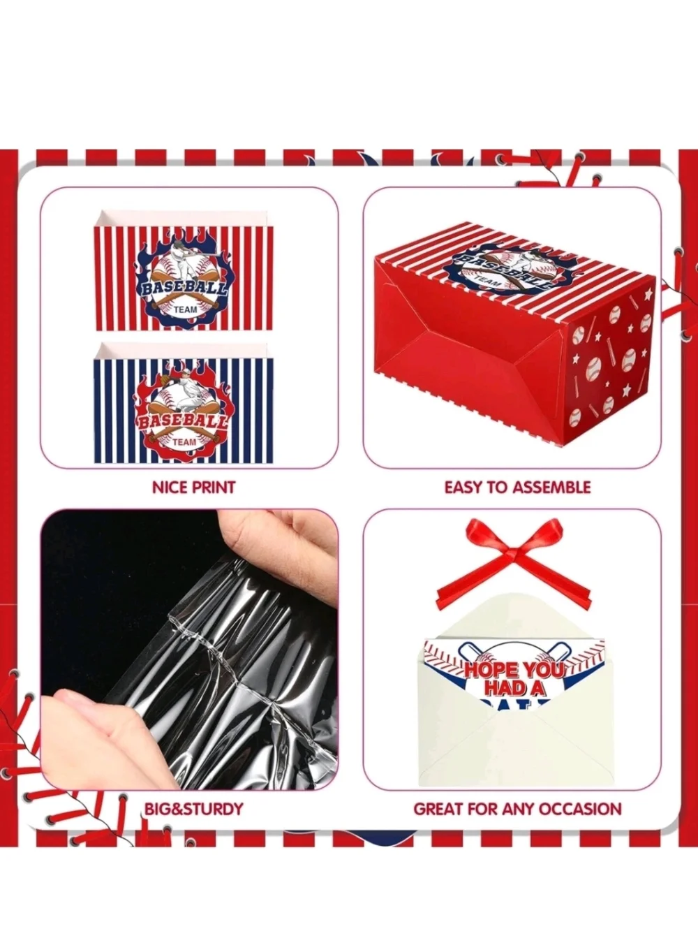 Baseball Theme Party supplies 180 Pc set